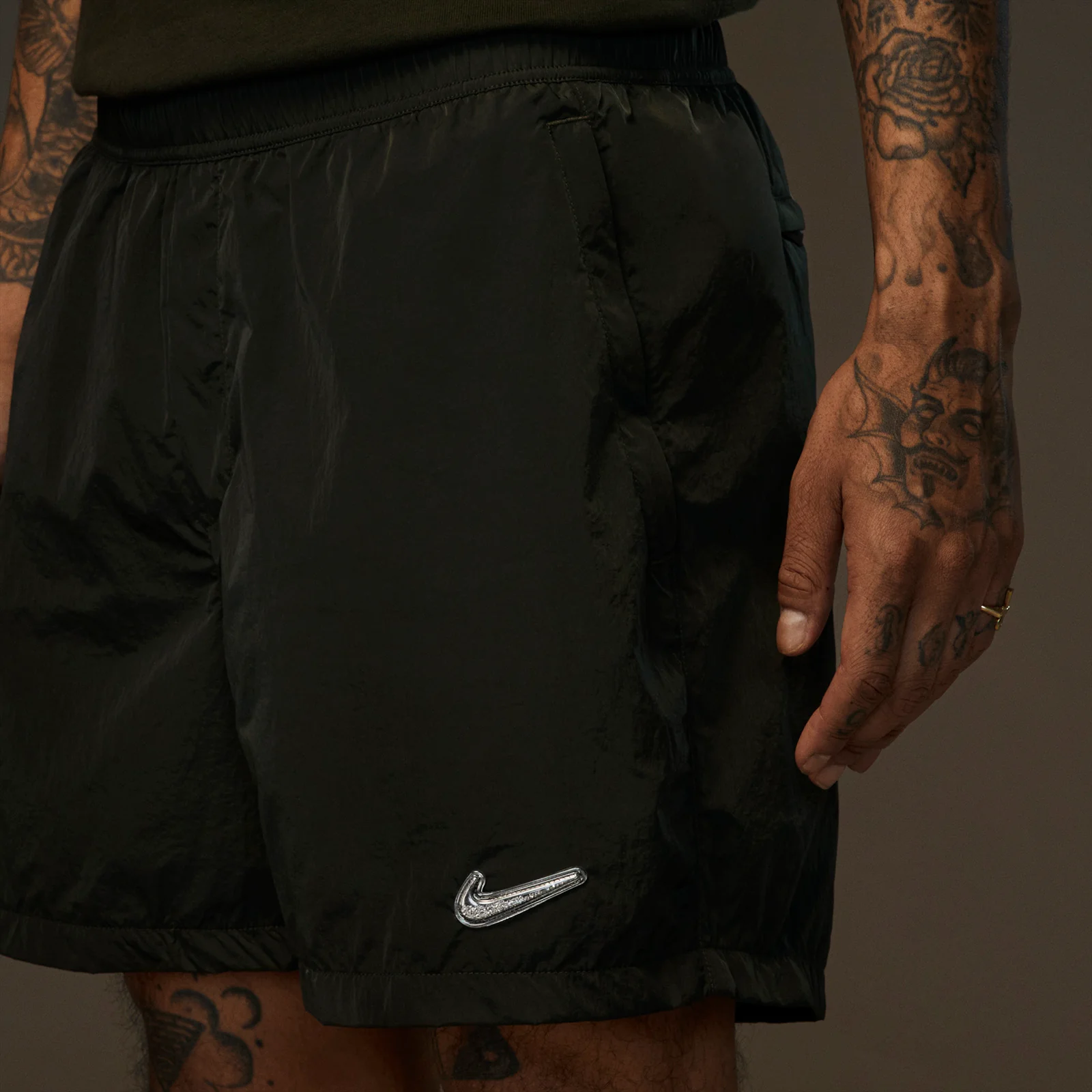 Shorts With SWAROVSKI® Crystals Swoosh - Image 3